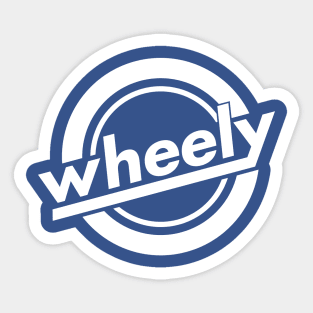 Wheely Logo White, Front Sticker